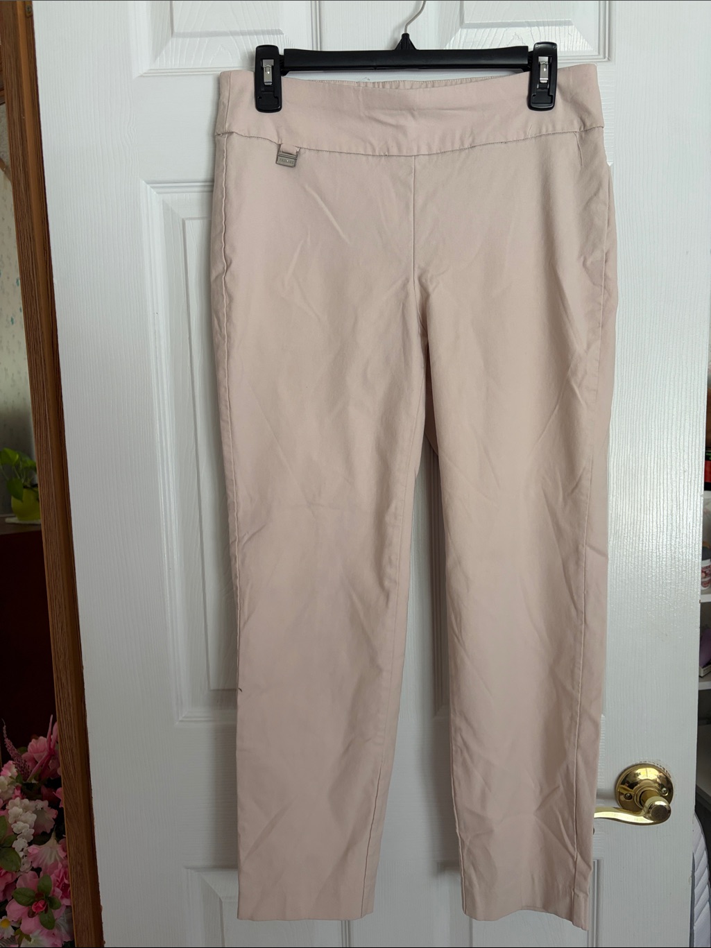 Premise Ankle-Length Pull-On Pants In Light Blush